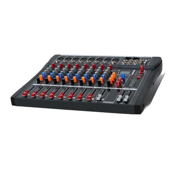 6/8/12 Channels Professional Studio Mixer bluetooth USB DJ Sound Mixing Console 48V Phantom Powers Monitor Amplifier ,Easy to Operate