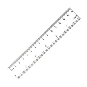 6/8/12 Inch Clear Rulers, Plastic Straight Ruler Transparent Measuring Tool with Double Measurement, millimeter Scale Ruler for Office Student, YMMB 6 Inch/15cm Ruler