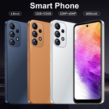 6.8'' Android 12 Unlocked 32+60 MP cell phone 12GB+512GB 1980*1020 Octa Core