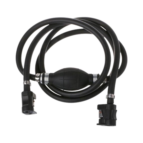 6.8 FT Fuel Line Assembly with Connector Rubber Marine Outboard Boat Motor RVs Fuel Assembly with Primer Bulb 304 Steel Hose Clamps