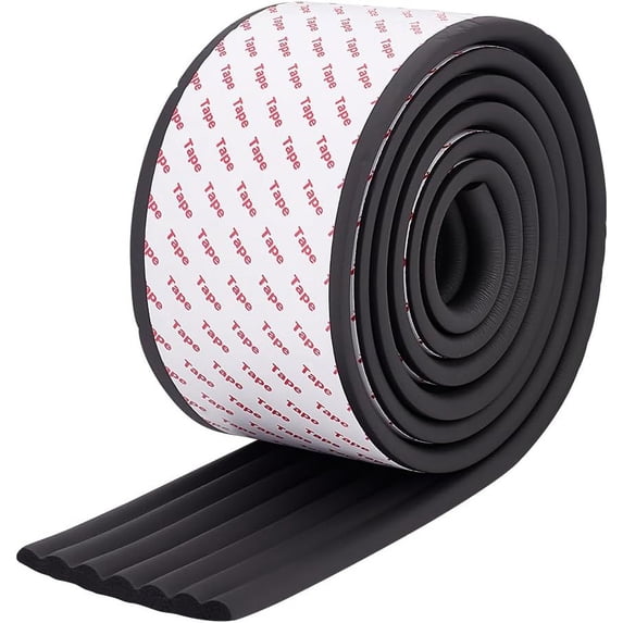 6.8 Feet Black Bunk Bed Ladder Pads Soft Ladder Pads with Strong Adhesive Bunk Bed Ladder Cover 81mm Wide Replacement Bed Ladder Pads for Stair Steps Foot Comfort Corner Protectors