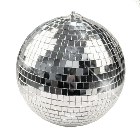 6" 8" Mirror Glass Disco Ball Hanging Reflective Ball Portable DJ Dance Lighting Chriatmas Xmas Club Stage Party Decor