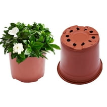 6.8" Plastic Plants Flower Pots Nursery Seedlings Pot Flowerpots Container for Yard Garden, 100 PCS