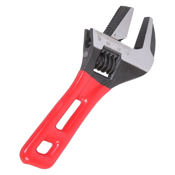 6/8" Ratcheting Adjustable Spanner with Antislip Grip, Quick-Release Pipe Wrench for Plumbing & Maintenance Tools