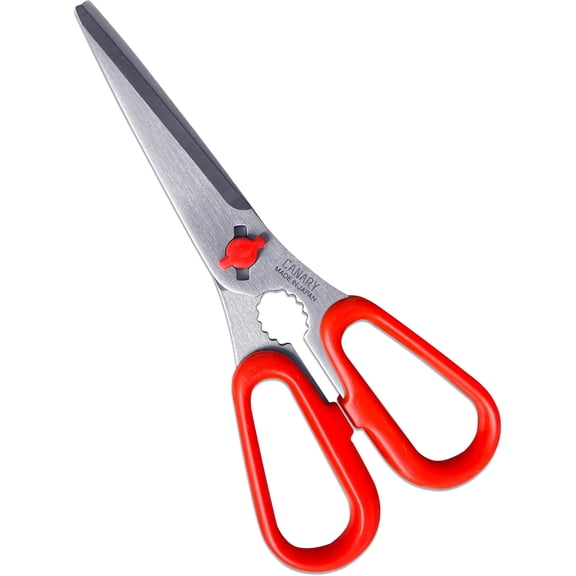 6.8" Small Lightweight,  , Dishwasher Safe Come Apart , Easy Clean Kitchen Shears with Removable , Rust Resistant  Stainless Steel, Red