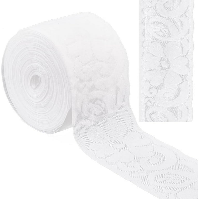 6.8 Yards Stretch Lace Ribbon Trim 2-1/8 inch(5.5cm) Wide