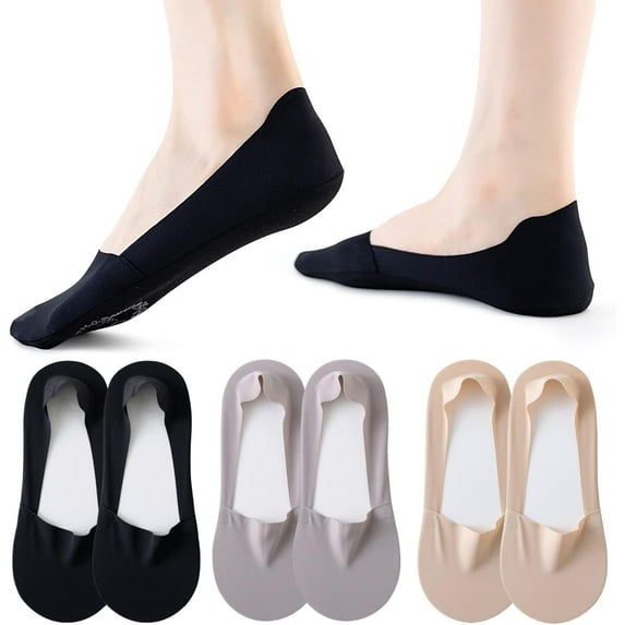 6/8 pairs Women No Show Socks Ultra Low Cut Liner Socks Ice Feeling socks Nonslip Liner Invisible Hidden Thin Socks