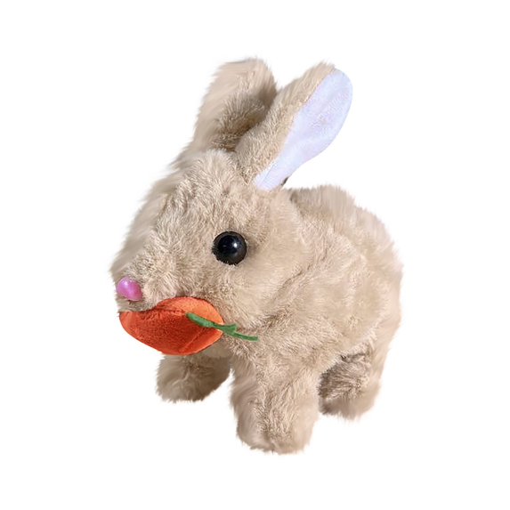 6.89Inch Bunny Interactive Electronic Pet Plush with Sounds and Movements Animated Walking Wiggle Ears Twitch Nose, Perfect Christmas Birthday Easter Gifts, Easter Basket Stuffers