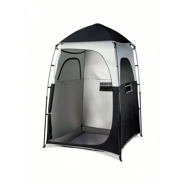 6.8FT Shower Tent, Large Instant Pop Up Shelter with Mesh Floor & Carrying Bag, Privacy Changing Room Tent for Toilet, Camping, Dressing, Lightweight & Sturdy, Easy Set Up