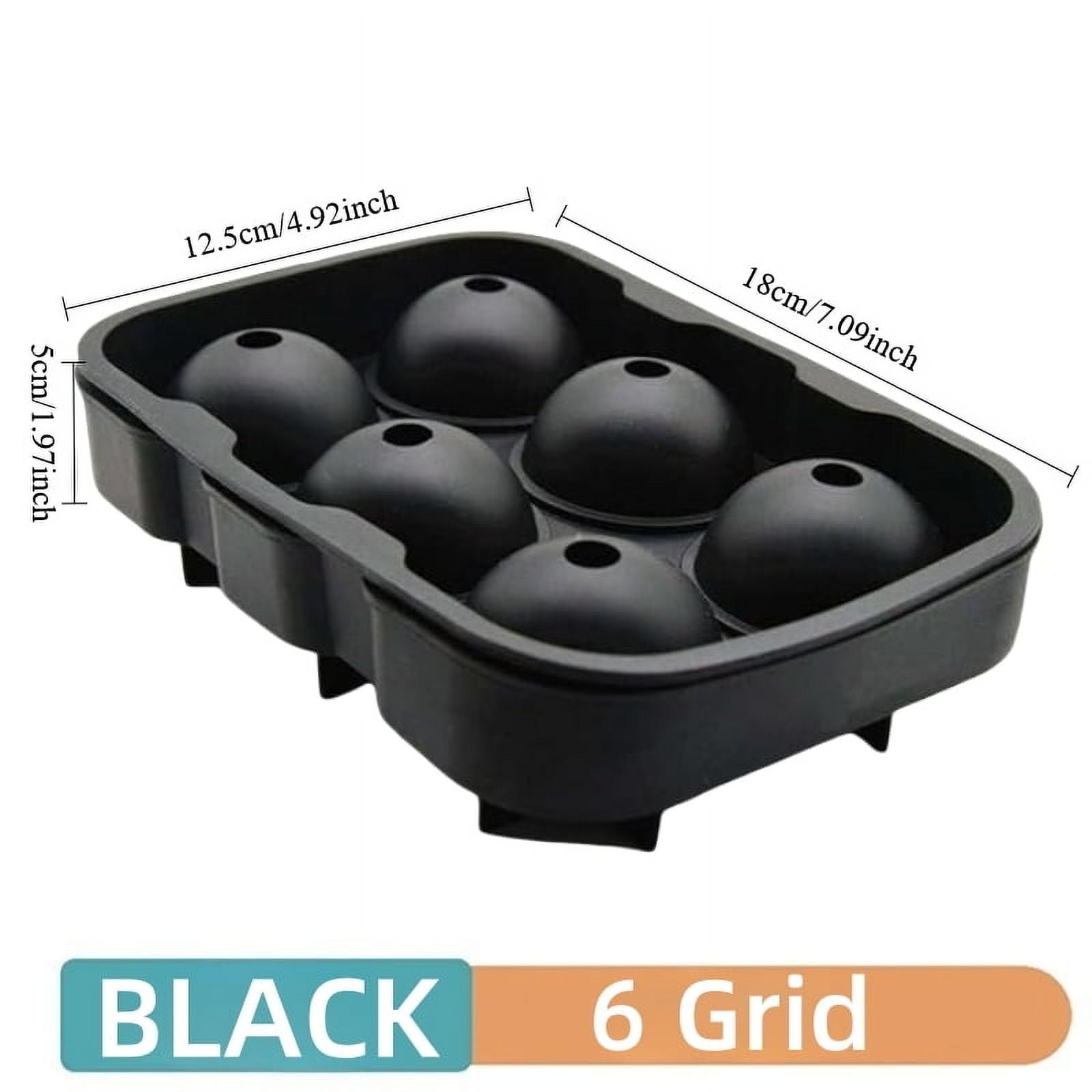 6/8Grid Ice Ball Maker Silicone Ice Cube Mold Tray DIY Freeze Ice Maker Kitchen Barware Tools Perfect for Freezer Cocktail