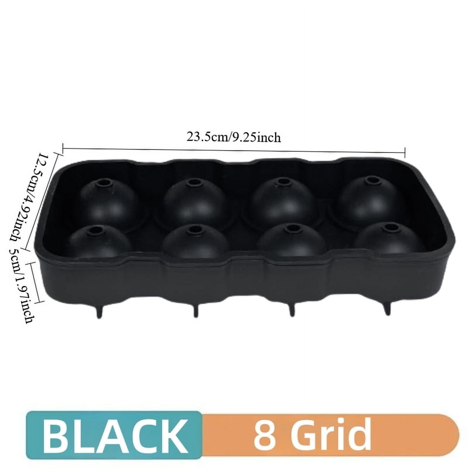 6/8Grid Ice Ball Maker Silicone Ice Cube Mold Tray DIY Freeze Ice Maker Kitchen Barware Tools Perfect for Freezer Cocktail