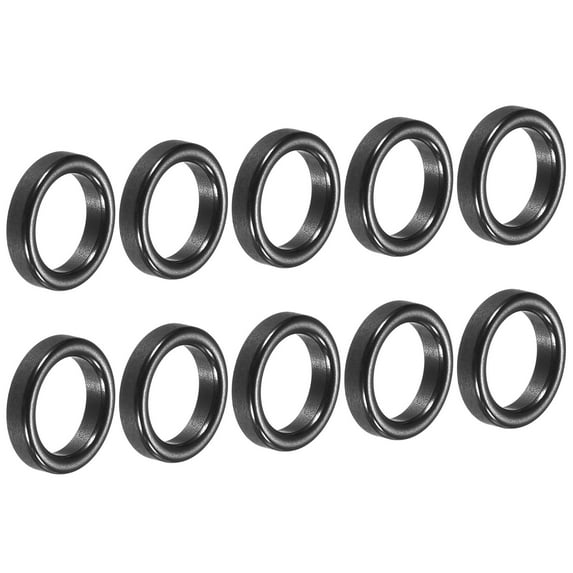 6.8mm Ceramic Guide Ring Fishing Rod Repair Kit, Black 10 Pack