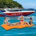thumbnail image 1 of Dimedeal 6/9/12’ Floating Mats, XPE Foam Water Mat with Unlimited Fun, Suitable for Adult and Pets or Multiple Users, Floating Lily Pad for Water Recreation on Pool, Beach, Ocean, Lake, 1 of 6