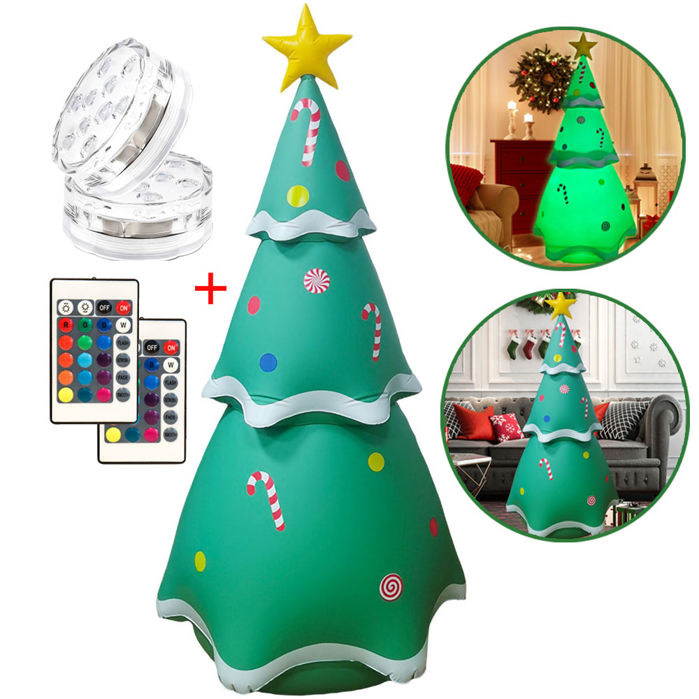 6.9 FT Christmas Decorations Inflatables Tree Outdoor Blow Up Yard Decoration Clearance with LED