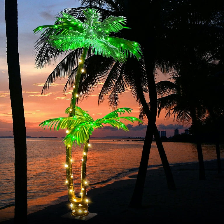 Palm tree store outdoor lights