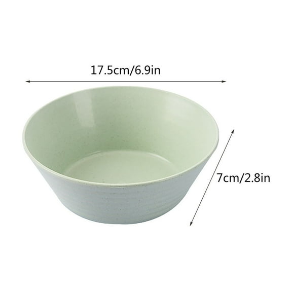 6.9 Inch Lightweight Wheat Straw Bowl, Unbreakable Cereal Pasta Bowls Microwave& Dishwasher Safe, Reusable Tableware Dinnerware Fruit Snack Container