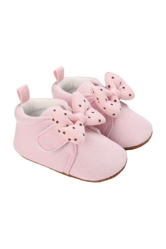 6-9 Months Baby Boys Girls Shoes Non-Slip Infant First Walkers Baby Walking Shoes Spring Princess Girls' Shoes 0-1 Year Old Bowknot Baby Shoes Cotton Soft Sole Shoes Walking Shoes Pink