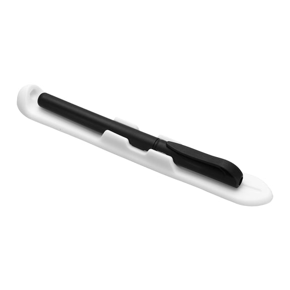 6.9'' Silicone Pencil Holder with Strong Adhesive Slim Grip Sleeve for Apple Pencil 1st 2nd Generation Air Pro Mini Tablets, White