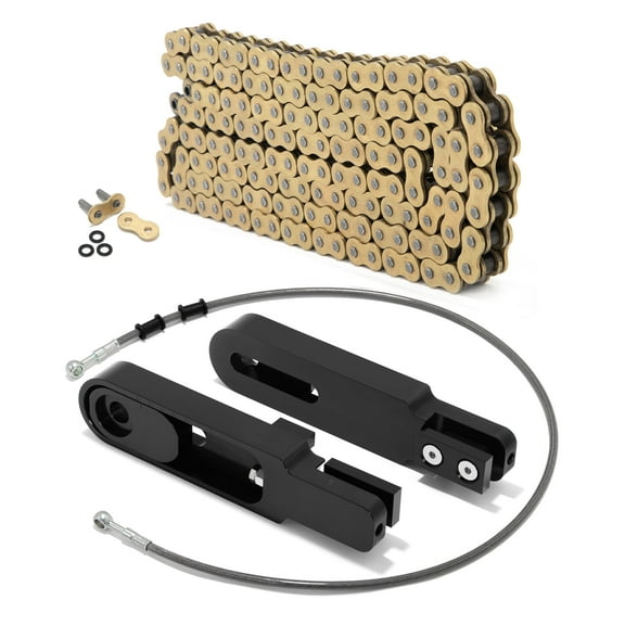 6"-9" Swingarm Extensions Chain Brake Line for for Kawasaki ZX10R Ninja 2004-2010