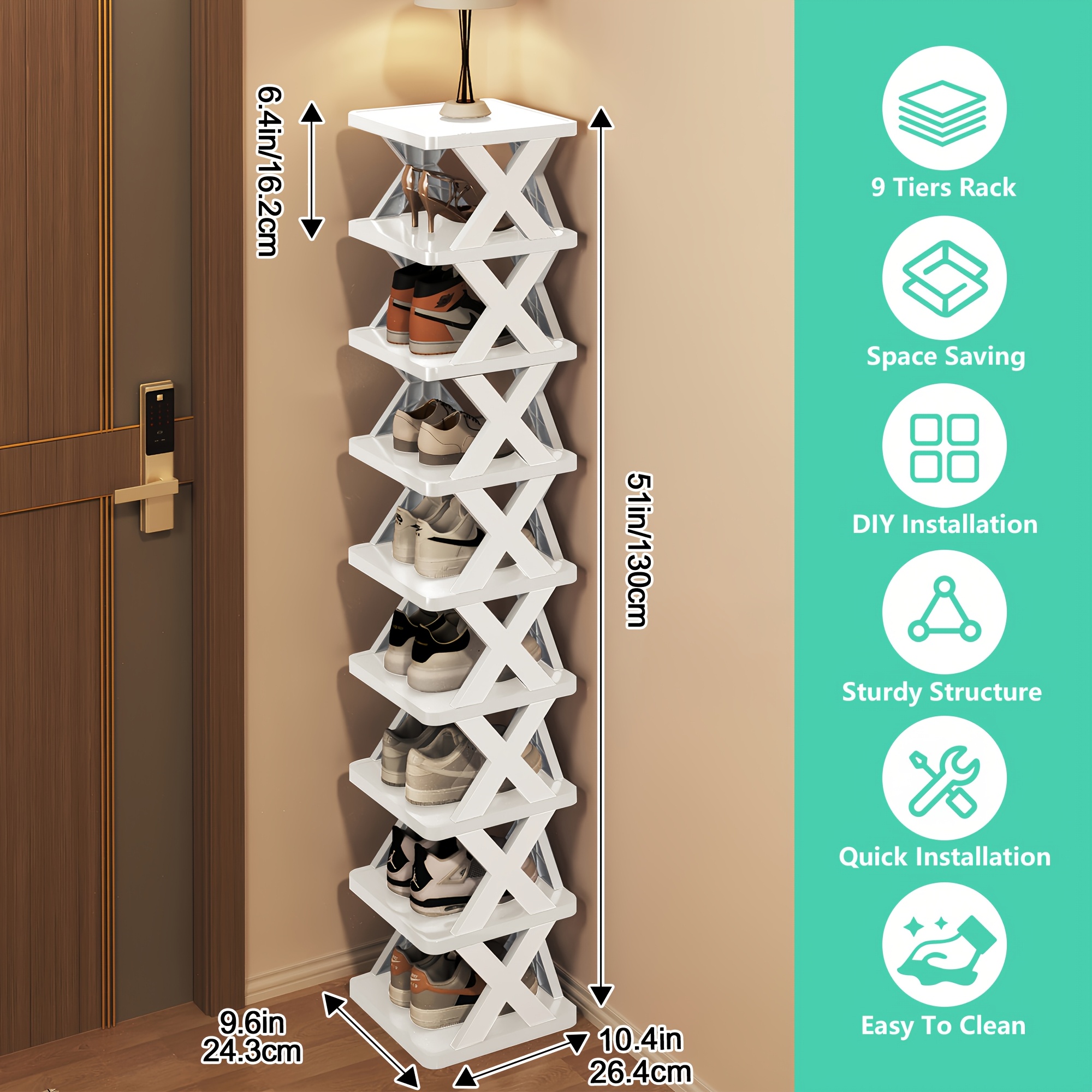 Shoe Rack Vent 6 Or 9-layer Shoe Racks, Available In Multiple Colors, Vertical Shoe ...