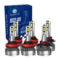 thumbnail image 1 of 6 9005/HB3/H10 H8/H9/H11 LED Bulb Super Bright High Beam Low Beam Fog Light 140W, Voltage 12V, Color Temperature 6000K, 30,000 hours, Waterproof rate IP68, -15c~105c For 2017 2018 Nissan Titan, 1 of 4