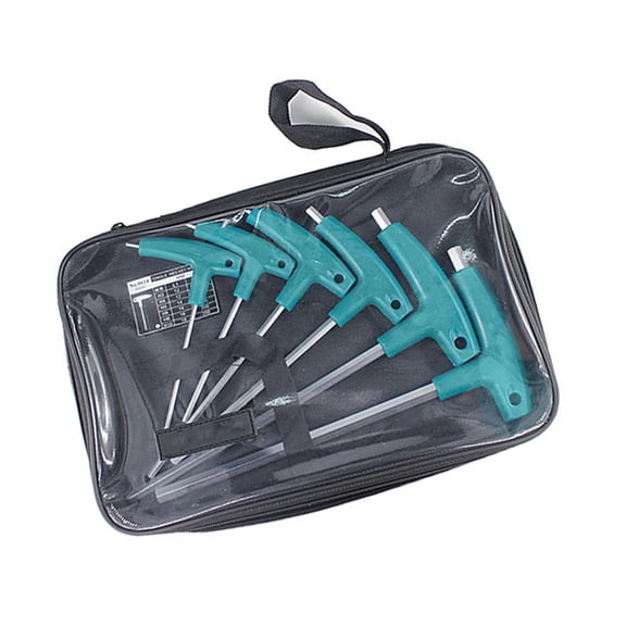 6/9Pcs T-shaped Hand Tool Hex Socket Wrench T-handle Wrench Extended T-Socket