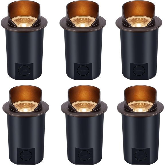 [6 ]  9W Well Lights Landscape  In Ground Outdoor,Shielded ,Low  12-24V ,  Uplights,2700K/3000K/3500K/4000K/5000K,