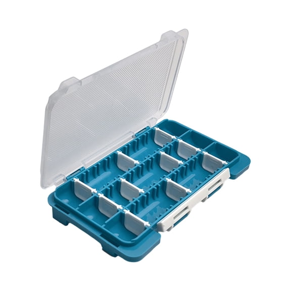 6.9x4.1x0.8 Inch Fishing Tackle Box Super Slim Fishing Box - Hooks Spinners Spoons Storage Tackle Tray, Lightweight PP for Hooks and Bait - For Fishing Gear