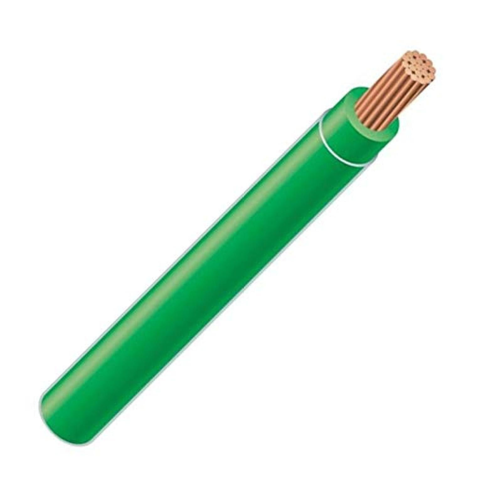 6 AWG 19-Stranded THHN Green Copper Building Wire (85Ft Cut)