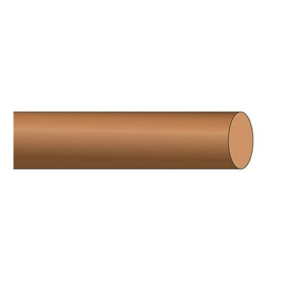 6 AWG Solid Bare Copper Building Wire (100Ft Cut) (26847-100)