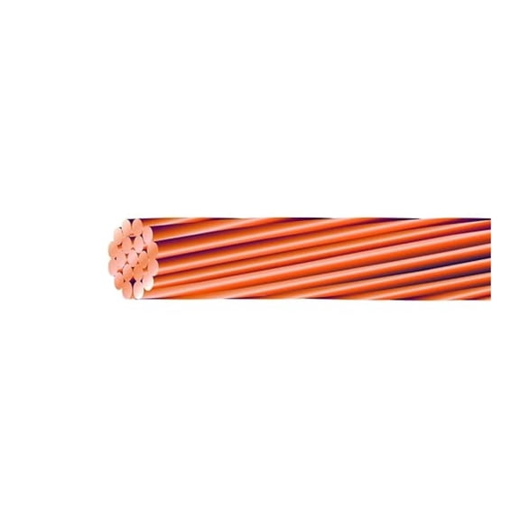6 AWG Stranded Bare Copper Building Wire (50Ft Cut) Metallic XYX-50