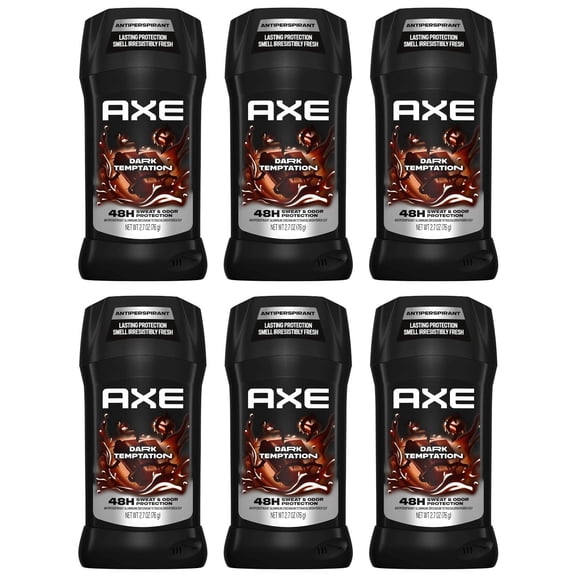 6 AXE Dark Temptation Men's Solid Deodorant Antiperspirant 48H Chocolate Scent