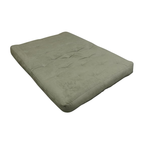 6" All Cotton #606 King Sage Microfiber Futon Mattress-Color:Sage,Material:Polyester