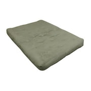 6" All Cotton #606 Twin XL Sage Microfiber Futon Mattress-ColorSage,MaterialPolyester
