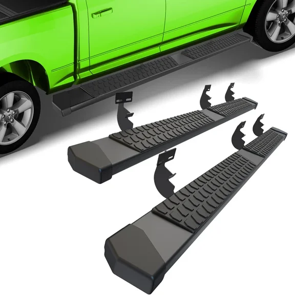 6" Running Boards for 2009-2018 Dodge Ram 1500,2010-2024 Ram 2500 3500 Crew Cab, Aluminum Side Steps Nerf Bars