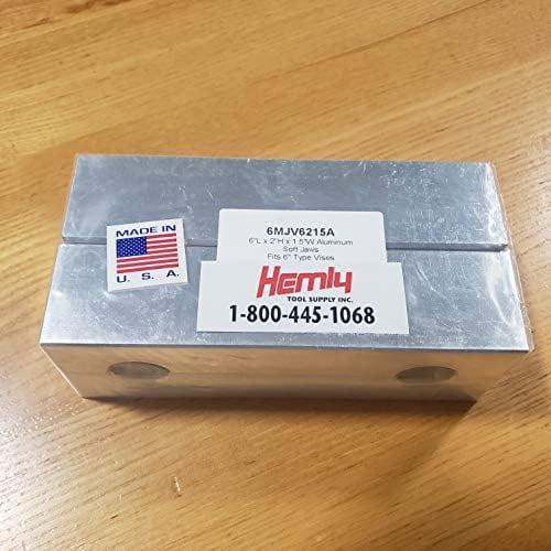 6" Aluminum Vise Jaws 6" x 2" X 1.5" for 6" Vises, fits Kurt D688 & DX6 (6MJV6215A)$$Tools & Hardware Other