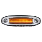 6 Amber LED Light Clearance/Marker With 6 White LED Side Ditch Puddle Light