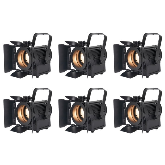 6) American DJ ENCORE FR20 DTW 17 Watt Dim to Warm White LED Fresnel Beam Lights