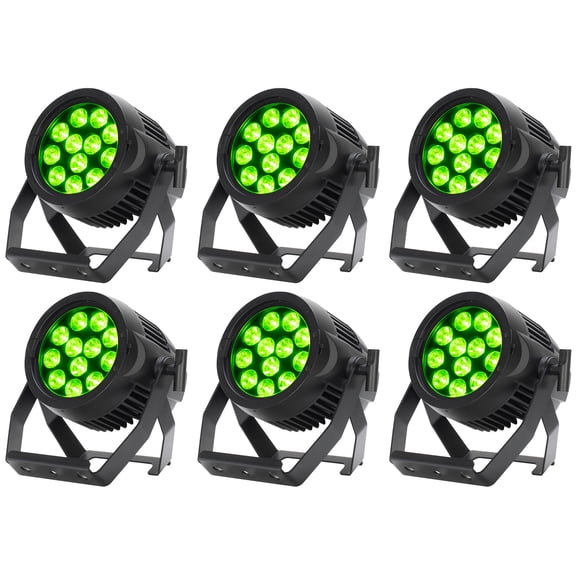 (6) American DJ Encore LP12IP 12 x 20 Watt Outdoor RGBL LED DMX Par Wash Lights