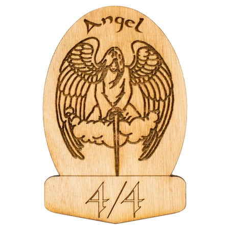 6 Angel Game Tokens 2"x3"