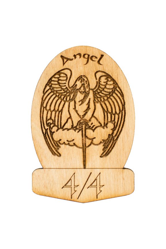 6 Angel Game Tokens 2"x3"