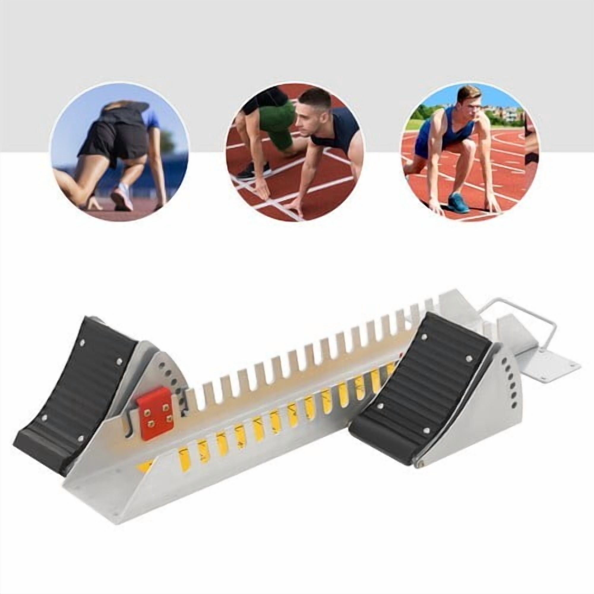 6 Angle Adjustable Starting Block Athletics Sprinting Running Starting ...