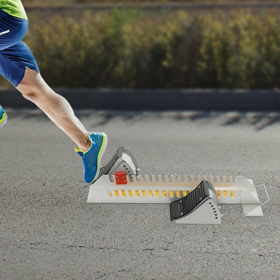 6 Angle Adjustable Starting Block Starting Block Sprinter Runway Track and Field Durable Athletics Starting Block Modern Multi Function Track Blocks for Sprinting