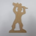 thumbnail image 1 of 6" Army Soldier with Gun, Unfinished MDF Art Shape by Wooden Craft Cutouts, 1-8 Thickness, 1 of 1