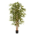 thumbnail image 1 of Pure Garden 6FT Artificial Bamboo Tree with Adjustable Leaves and Pot, 1 of 6