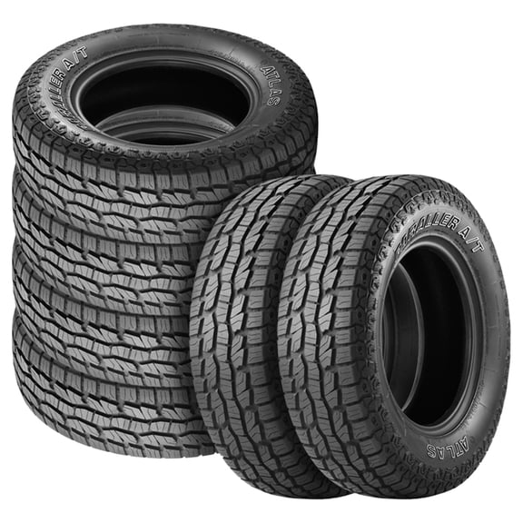 6 Atlas Paraller AT 235/75R15 104/101R LR C / 6 PLY All Terrain Tire 50K MILE 221021087 / 235/75/15 / 2357515