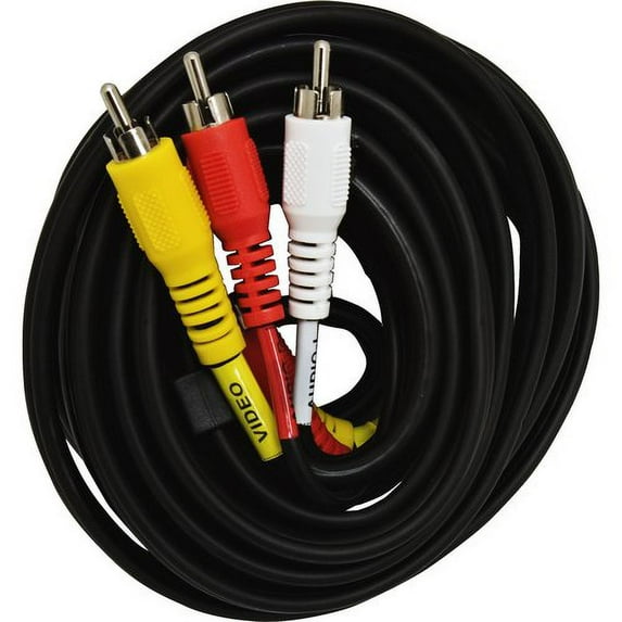 GE Audio/Video Cable 6ft - Black Composite Video Cable