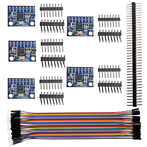 6 Axis Accelerometer Gyroscope Module MPU-6050 16 Bit IIC Breakout Board 5PCS