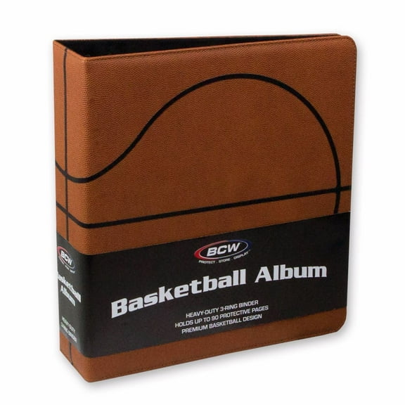 6 BCW 3" Heavy Duty D-ring Premium Brown Basketball Collectors Binder Albums