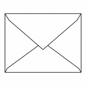 #6 Baronial Envelopes, 4-3/4" x 6-1/2" 28# Bright White (98% Brightness), Diagonal Seam, Pointed Flaps Down (Box of 250)